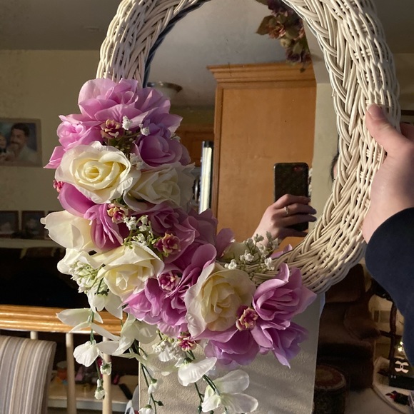 Upcycled floral mirror - Picture 4 of 8
